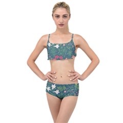 Spring Design  Layered Top Bikini Set by AlexandrouPrints