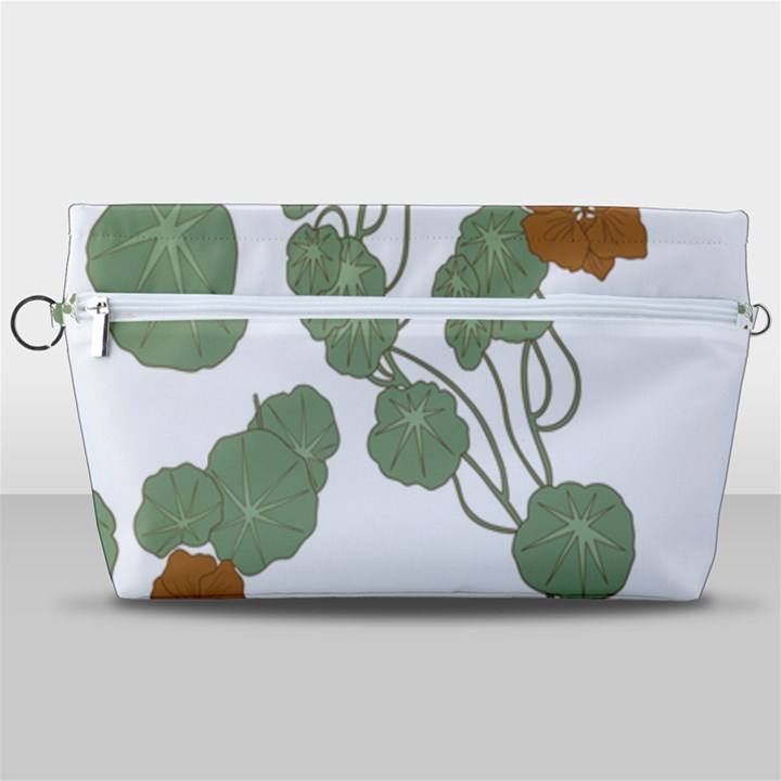 Nasturtium Flower Plant Leaves Handbag Organizer