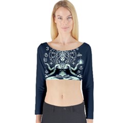 Long Sleeve Crop Top - Om by bluecow