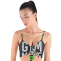 Gym mode Woven Tie Front Bralet View1