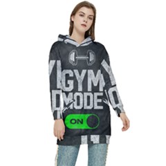 Gym Mode Women s Long Oversized Pullover Hoodie by Store67