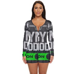 Gym Mode Long Sleeve Boyleg Swimsuit by Store67