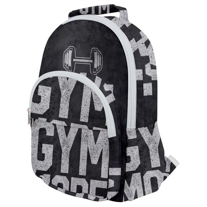 Gym mode Rounded Multi Pocket Backpack