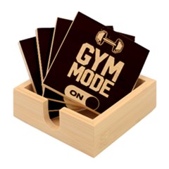 Gym Mode Bamboo Coaster Set by Store67