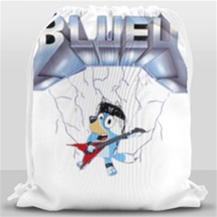 Bluey, Bluey Dad, Bluey Kids, Drawstring Bag (large) by avitendut