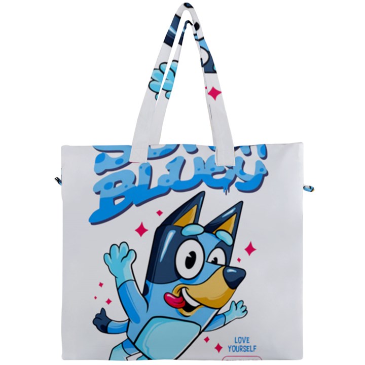 super bluey Canvas Travel Bag