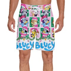 Bluey Christmas Men s Beach Shorts by avitendut