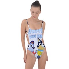 Stumpfest Bluey Tie Strap One Piece Swimsuit by avitendut