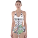 bluey halloween Cut-Out One Piece Swimsuit View1