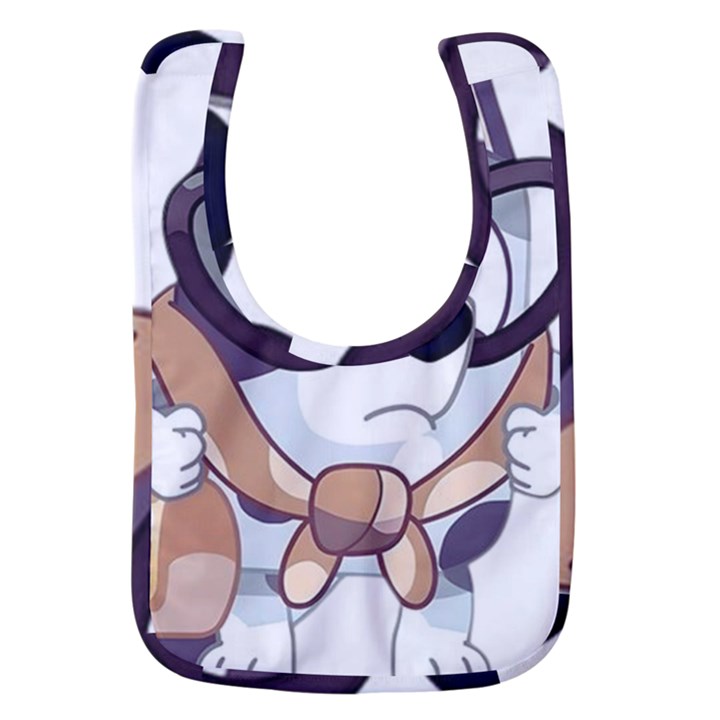 bluey funny Baby Bib