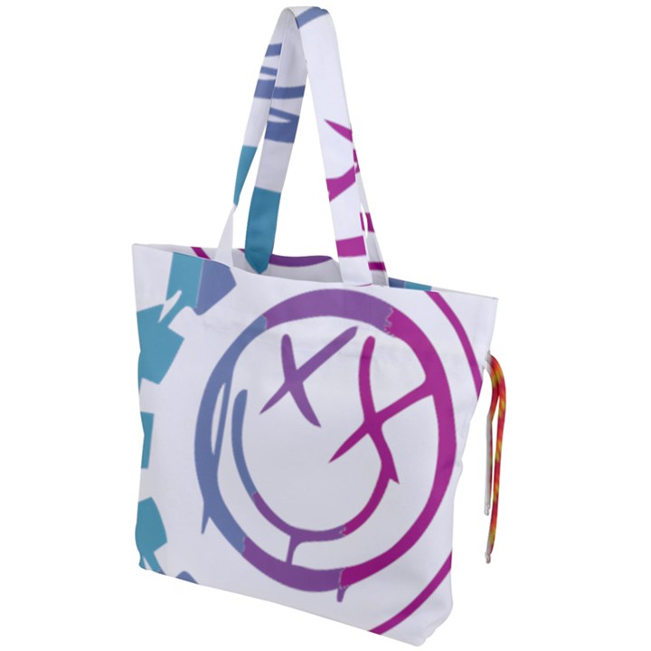 Blink 182 logo Drawstring Tote Bag