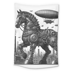 Steampunk Horse  Large Tapestry by CKArtCreations