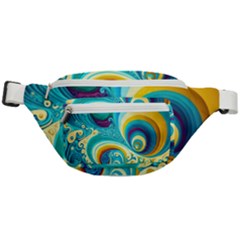 Abstract Waves Ocean Sea Whimsical Fanny Pack by Maspions