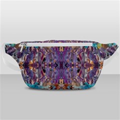 Amethyst On Turquoise Waist Bag  by kaleidomarblingart