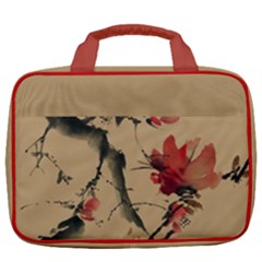 Chinese Plum Blossom Spring Travel Toiletry Bag With Hanging Hook by DimSum