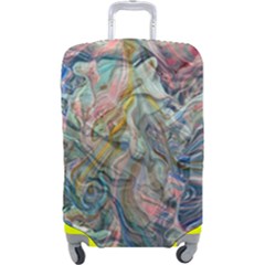 Abstract Flows Luggage Cover (large) by kaleidomarblingart