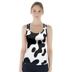 Cow Pattern Racer Back Sports Top by Ket1n9