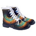 Eye Bird Feathers Vibrant Men s High-Top Canvas Sneakers View3