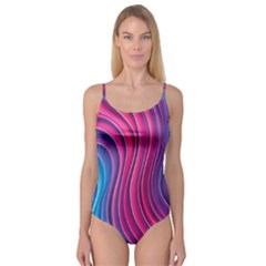 Spiral Swirl Pattern Light Circle Camisole Leotard  by Ndabl3x