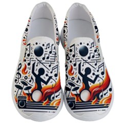 Abstract Drummer Men s Lightweight Slip Ons by RiverRootz