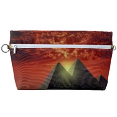 Pyramids Egypt Monument Landmark Sunrise Sunset Egyptian Handbag Organizer by Proyonanggan