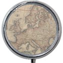 Old Vintage Classic Map Of Europe Mini Round Pill Box View1