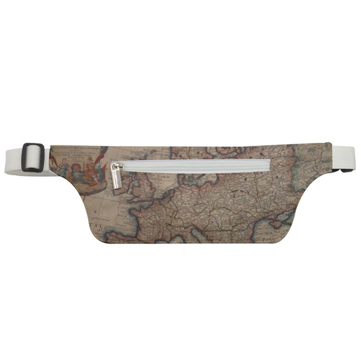 Old Vintage Classic Map Of Europe Active Waist Bag