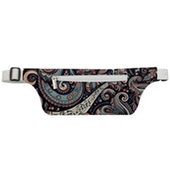 Paisley Print Musical Notes7 Active Waist Bag by RiverRootz