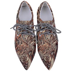 Paisley Print Musical Notes5 Pointed Oxford Shoes by RiverRootz