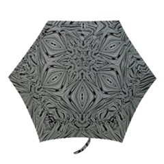 Black And White Pattern 1 Mini Folding Umbrellas by 2607694