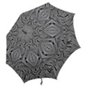 Black And White Pattern 1 Hook Handle Umbrellas (Small) View2