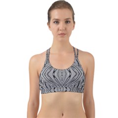 Black And White Pattern 1 Back Web Sports Bra by 2607694