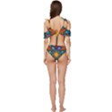 Pattern 2 Ruffle Edge Tie Up Bikini Set	 View4