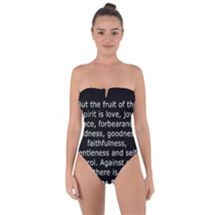 Galatians 5 Tie Back One Piece Swimsuit by RiverRootz