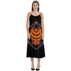 Geometry Casual Spaghetti Strap Midi Dress by Sparkle