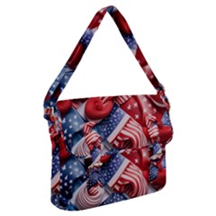 Us Presidential Election Colorful Vibrant Pattern Design  Buckle Messenger Bag by dflcprintsclothing