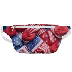 Us Presidential Election Colorful Vibrant Pattern Design  Waist Bag  by dflcprintsclothing