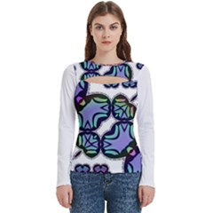 Solana Women s Cut Out Long Sleeve T-shirt by imanmulyana