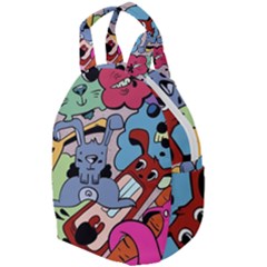 Graffiti Monster Street Theme Travel Backpack by Bedest