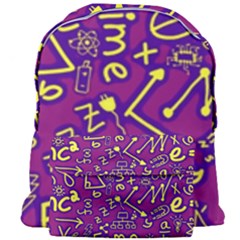 Background Doodles Math Giant Full Print Backpack by Bedest