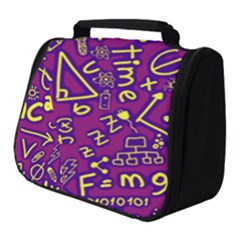 Background Doodles Math Full Print Travel Pouch (small) by Bedest