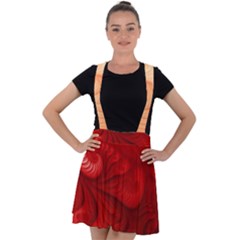 Lachs Kl Rotweissschwarz Kl Velvet Suspender Skater Skirt by 2607694c