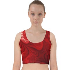 Lachs Kl Rotweissschwarz Kl Velvet Racer Back Crop Top by 2607694c