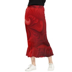 Lachs Kl Rotweissschwarz Kl Maxi Fishtail Chiffon Skirt by 2607694c