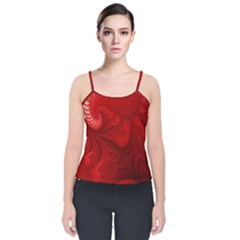 Lachs Kl Rotweissschwarz Kl Velvet Spaghetti Strap Top by 2607694c