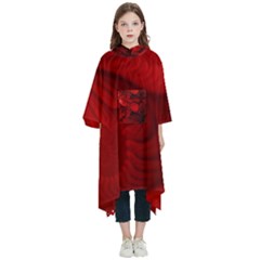 Rotweissschwarz2 Kl Rotweissschwarz Kl Kids  Hooded Rain Ponchos by 2607694c