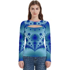 Pattern 2 Women s Cut Out Long Sleeve T-shirt by 2607694c