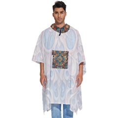 Pattern 1 Muster 7 Men s Hooded Rain Ponchos by 2607694c