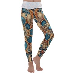 Pattern 1 Muster 7a Kids  Lightweight Velour Classic Yoga Leggings by 2607694c