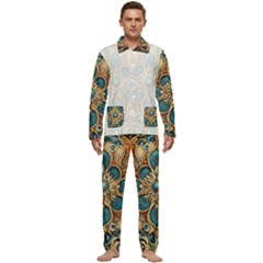 Pattern 1 Muster 7 600dpi 12000 Matt Men s Long Sleeve Velvet Pocket Pajamas Set by 2607694c